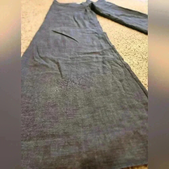 Farhi by Nicole Farhi Linen Blend Blue/Navy Trouser, Size 2 - Picture 4 of 7